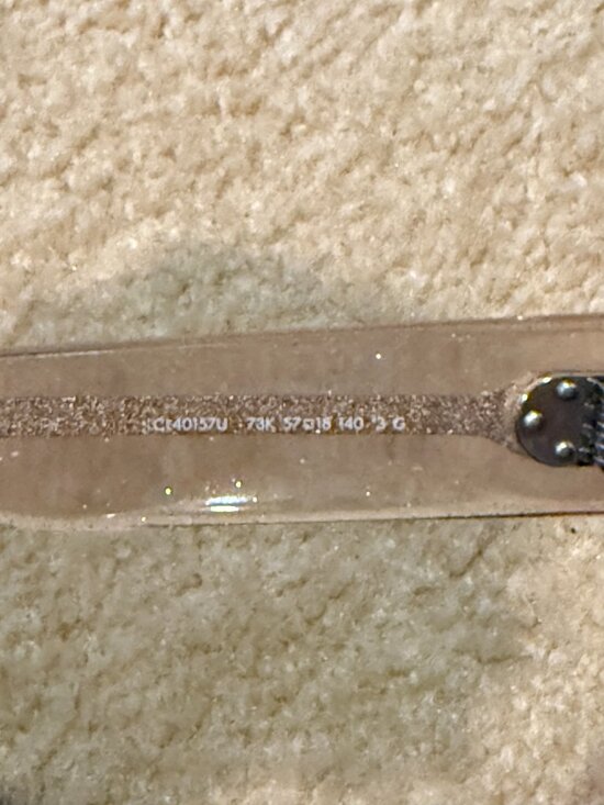 Previously Loved pair of CELINE Pale Pink Glitter Sparkle Sunglasses (40157U) main image 4